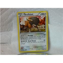POKEMON COLLECTOR CARD IN CLEAR PROTECTIVE SLEEVE - BOUFFALANT - 99/114