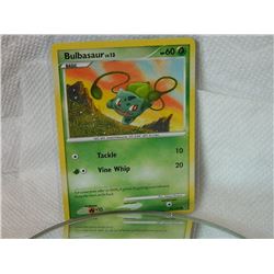 POKEMON COLLECTOR CARD IN CLEAR PROTECTIVE SLEEVE - BUBLOASAUR - 93/147