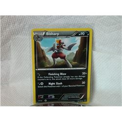 POKEMON COLLECTOR CARD IN CLEAR PROTECTIVE SLEEVE - BISHARP - 76/101