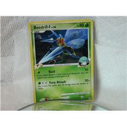 POKEMON COLLECTOR CARD IN CLEAR PROTECTIVE SLEEVE - BEEDRILL - 53/99