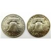 Image 2 : 1951 & 1954-D FRANKLIN HALF DOLLARS