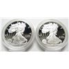 Image 1 : 2012 & 2013 PROOF AM. SILVER EAGLES