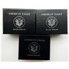 Image 1 : 3- AMERICAN SILVER EAGLES - BEAUTIFUL BU'S