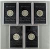 Image 1 : 5-PROOF IKE DOLLARS 40% SILVER: