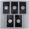 Image 2 : 5-PROOF IKE DOLLARS 40% SILVER: