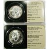 Image 2 : 2-2001 AMERICAN SILVER EAGLES