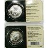 Image 2 : 2004 & 2000 AMERICAN SILVER EAGLES