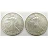 Image 1 : 1995 & 2003 AMERICAN SILVER EAGLES