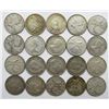 Image 1 : LOT OF 20 CANADA SILVER QUARTERS
