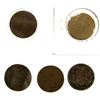 Image 1 : (5) LESSER GRADE CIVIL WAR TWO CENT PIECES