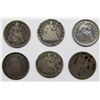 Image 1 : 6-SEATED HALF DIMES; 1852, 2-1853 ARROWS,