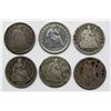 Image 3 : 6-SEATED HALF DIMES; 1852, 2-1853 ARROWS,