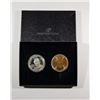 Image 1 : 2-COIN JOHNNY BENCH HOFer; 1 ozt .99 SILVER &