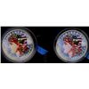 Image 1 : 2-COLORIZED 1921 MORGAN DOLLARS