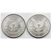 Image 2 : 2-BU MORGAN DOLLARS; 1887 & 1880-S
