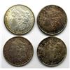 Image 1 : 4-MORGAN DOLLARS:  1899-O, '89, 1904-O, '21