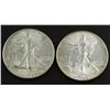 Image 1 : (2) 1940 WALKING LIBERTY HALF DOLLARS