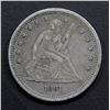 Image 1 : 1861 SEATED QUARTER - XF/AU
