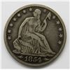 Image 1 : 1854-O ARROWS AT DATE SEATED HALF