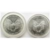 Image 2 : 2010 & 1993 AMERICAN SILVER EAGLES