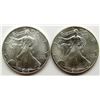 Image 1 : 2003 & 2001 AMERICAN SILVER EAGLES