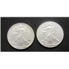Image 1 : 1992 & 2013 AMERICAN SILVER EAGLES