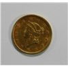 Image 2 : 1851 $1 LIBERTY GOLD COIN