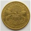 Image 2 : 1891 $20 LIBERTY GOLD COIN (REMOVED MINT MARK)