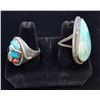 Image 2 : LOT of 2 NAVAJO SILVER RINGS