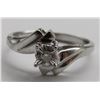 Image 1 : 10k WHITE GOLD DIAMOND WEDDING RING