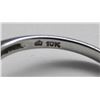 Image 2 : 10k WHITE GOLD DIAMOND WEDDING RING