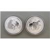 Image 2 : 2- QUEEN ELZABETH 1/2 OX. SILVER ROUND
