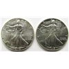 Image 1 : 2002 & 1989 AMERICAN SILVER EAGLES