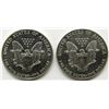 Image 2 : 1989 & 1986 AMERICAN SILVER EAGLES