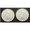 Image 1 : 1992 & 1997 AMERICAN SILVER EAGLES
