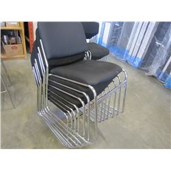 7 STACKING METAL CHAIRS