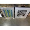 Image 1 : LOT OF 2 PRINTS - ZEBRA AND FLORAL