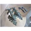 Image 2 : 2 PAIRS OF VINTAGE BRASS DOOR HANDLES
