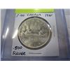 Image 2 : 1961 CANADIAN SILVER DOLLAR .800 SILVER