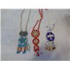 Image 2 : BOX OF NATIVE BEAD WORK NECKLACES