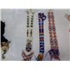 Image 3 : BOX OF NATIVE BEAD WORK NECKLACES
