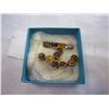 Image 1 : TRICOLOR AMBER EARRINGS AND PENDANT