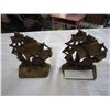 Image 1 : PAIR OF ANTIQUE SAILING SHIP CAST IRON BOOKENDS WITH VERY GOOD ORIGINAL FINISH