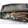 Image 2 : GOLF MOTIF BOX W/ MENS WATCHES AND DRESSER ITEMS