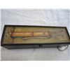 Image 3 : GOLF MOTIF BOX W/ MENS WATCHES AND DRESSER ITEMS