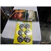 Image 1 : BEATLES 6 DRINK COASTER SET 1967 AND 10 RECORDS ZZ TOP, PAUL MCCARTNEY AND OTHERS