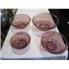 Image 2 : 4 PURPLE PYREX BOWLS