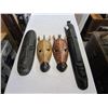 Image 1 : 4 CARVED MASKS