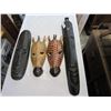 Image 2 : 4 CARVED MASKS
