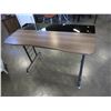 Image 1 : MODERN METAL GLASS AND WOOD DESK